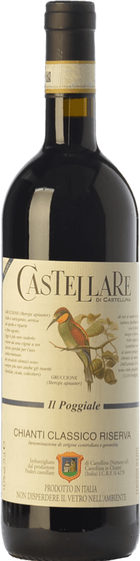 32,95 € | Red wine Castellare di Castellina Il Poggiale Riserva Reserva D.O.C.G. Chianti Classico Tuscany Italy Sangiovese, Canaiolo, Ciliegiolo Bottle 75 cl