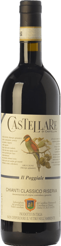 Envio grátis | Vinho tinto Domini Castellare di Castellina Il Poggiale Reserva D.O.C.G. Chianti Tuscany Itália Sangiovese, Canaiolo, Ciliegiolo 75 cl