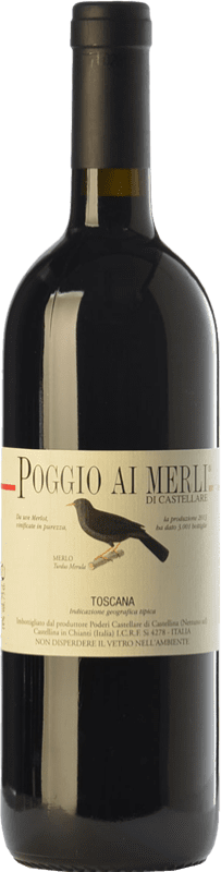 74,95 € | Red wine Castellare di Castellina Poggio ai Merli I.G.T. Toscana Tuscany Italy Merlot Bottle 75 cl