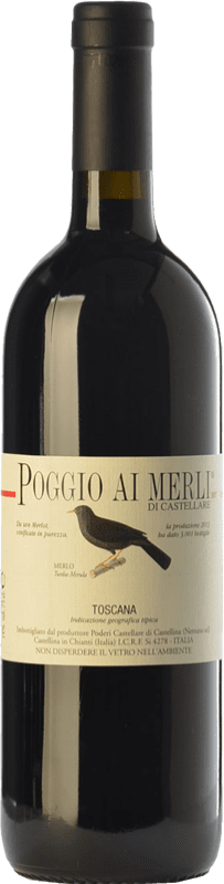 78,95 € Spedizione Gratuita | Vino rosso Castellare di Castellina Poggio ai Merli I.G.T. Toscana