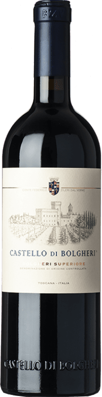 Бесплатная доставка | Красное вино Castello di Bolgheri D.O.C. Bolgheri Тоскана Италия Merlot — Мерло, Cabernet Sauvignon — Каберне Совиньон, Cabernet Franc — Каберне Фран 75 cl