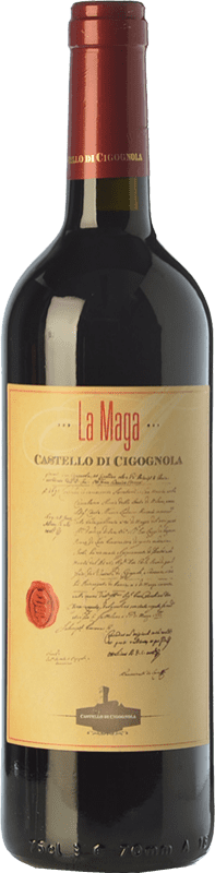 Бесплатная доставка | Красное вино Castello di Cigognola La Maga D.O.C. Oltrepò Pavese Ломбардии Италия Barbera — Барбера 75 cl
