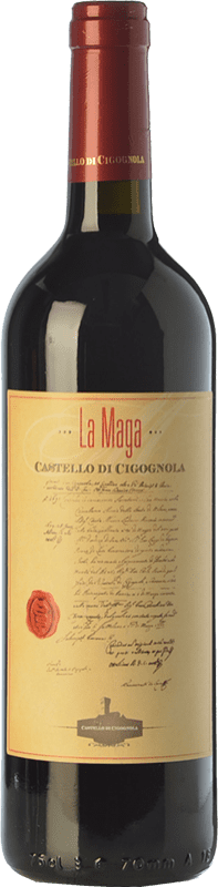 37,95 € Spedizione Gratuita | Vino rosso Castello di Cigognola La Maga D.O.C. Oltrepò Pavese