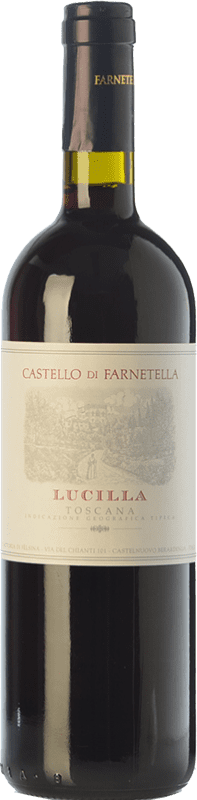 9,95 € Spedizione Gratuita | Vino rosso Castello di Farnetella Lucilla I.G.T. Toscana