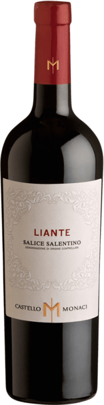 9,95 € | Vinho tinto Castello Monaci Liante D.O.C. Salice Salentino Puglia Itália Malvasia Preta, Negroamaro 75 cl