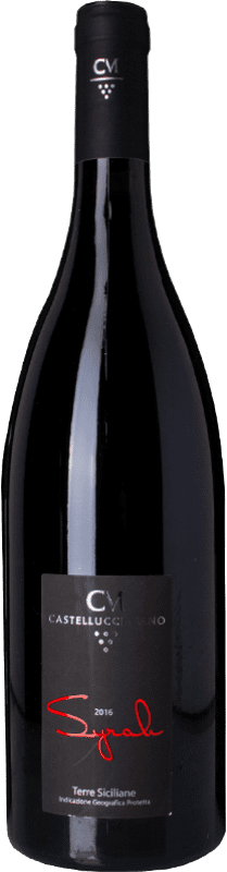 17,95 € Free Shipping | Red wine Castellucci Miano I.G.T. Terre Siciliane Sicily Italy Syrah Bottle 75 cl