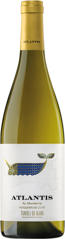 9,95 € | Vino Bianco Castillo de Maetierra Atlantis Txakolí de Álava D.O. Arabako Txakolina Paese Basco Spagna Hondarribi Zuri 75 cl