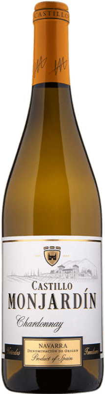 Spedizione Gratuita | Vino bianco Castillo de Monjardín El Cerezo D.O. Navarra Navarra Spagna Chardonnay 75 cl