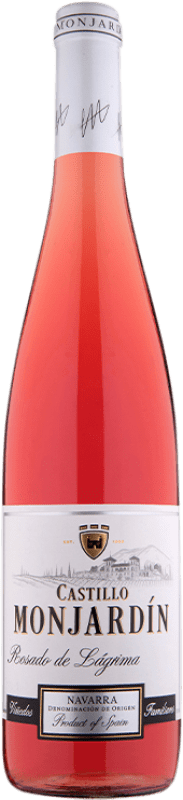 9,95 € Kostenloser Versand | Rosé-Wein Castillo de Monjardín Rosado de Lágrima Jung D.O. Navarra