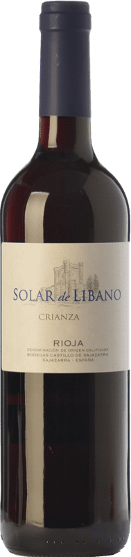 6,95 € | Red wine Castillo de Sajazarra Solar de Líbano Crianza D.O.Ca. Rioja The Rioja Spain Tempranillo, Grenache, Graciano Bottle 75 cl