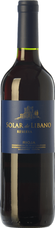 11,95 € 免费送货 | 红酒 Castillo de Sajazarra Solar de Líbano 预订 D.O.Ca. Rioja