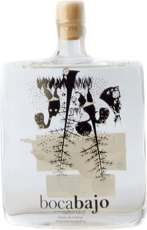 27,95 € Envio grátis | Aguardente Orujo CastroBrey Bocabajo D.O. Orujo de Galicia Garrafa Medium 50 cl