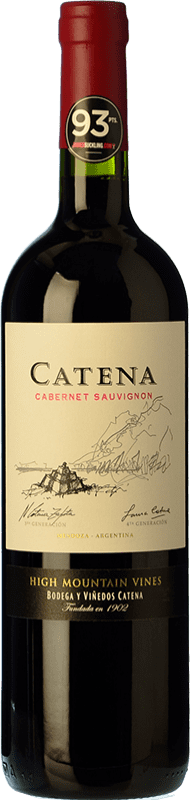 16,95 € Free Shipping | Red wine Catena Zapata Crianza I.G. Mendoza Mendoza Argentina Cabernet Sauvignon Bottle 75 cl