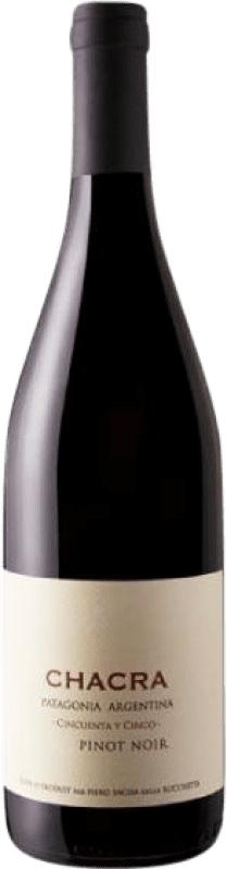 Free Shipping | Red wine Chacra Cincuenta y Cinco I.G. Patagonia Patagonia Argentina Pinot Black Organic 75 cl
