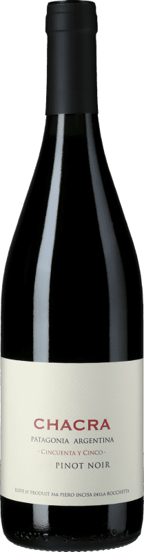 免费送货 | 红葡萄酒 Chacra Cincuenta y Cinco I.G. Patagonia Patagonia 阿根廷 Pinot Noir — 黑皮诺 Eco — 生态 有机 天然 75 cl