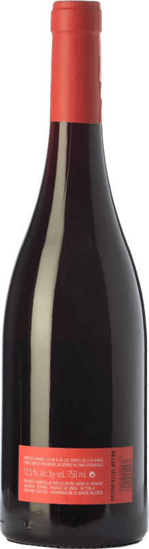 8,95 € Free Shipping | Red wine Roure Parotet Vermell Joven D.O. Valencia Valencian Community Spain Grenache, Monastrell, Mandó Bottle 75 cl