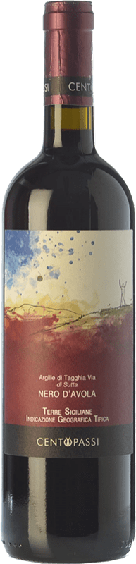 14,95 € | Red wine Centopassi Argille di Tagghia Via di Sutta I.G.T. Terre Siciliane Sicily Italy Nero d'Avola Bottle 75 cl