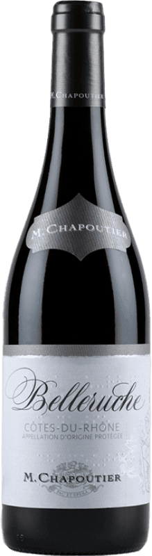 12,95 € | Red wine Chapoutier Belleruche Rouge Crianza A.O.C. Côtes du Rhône Rhône France Syrah, Grenache Bottle 75 cl