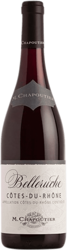 Envoi gratuit | Vin rouge Michel Chapoutier Belleruche Rouge Crianza A.O.C. Côtes du Rhône Rhône France Syrah, Grenache 75 cl