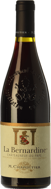 47,95 € | Red wine Chapoutier La Bernardine Rouge Crianza A.O.C. Châteauneuf-du-Pape Rhône France Syrah, Grenache, Mourvèdre Bottle 75 cl