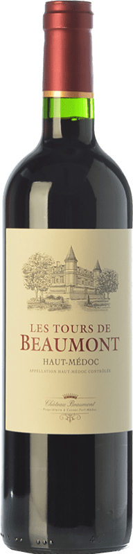 10,95 € | Red wine Château Beaumont Les Tours de Beaumont Aged A.O.C. Haut-Médoc Bordeaux France Merlot, Cabernet Sauvignon, Cabernet Franc 75 cl