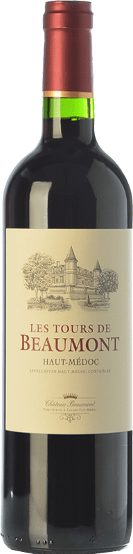 11,95 € | Red wine Château Beaumont Les Tours de Beaumont Aged A.O.C. Haut-Médoc Bordeaux France Merlot, Cabernet Sauvignon, Cabernet Franc Bottle 75 cl