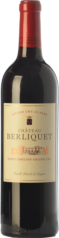52,95 € | Red wine Château Berliquet Crianza A.O.C. Saint-Émilion Grand Cru Bordeaux France Merlot, Cabernet Sauvignon, Cabernet Franc Bottle 75 cl