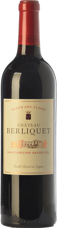 63,95 € | Red wine Château Berliquet Aged A.O.C. Saint-Émilion Grand Cru Bordeaux France Merlot, Cabernet Sauvignon, Cabernet Franc 75 cl