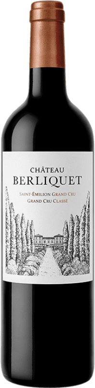 Kostenloser Versand | Rotwein Château Berliquet Grand Cru Grosse Lage Crianza — Kurze Fassreifung A.O.C. Saint-Émilion Bordeaux Frankreich Merlot, Cabernet Sauvignon, Cabernet Franc 75 cl