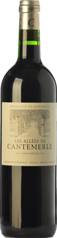 19,95 € | Red wine Château Cantemerle Les Allées Aged A.O.C. Haut-Médoc Bordeaux France Merlot, Cabernet Sauvignon, Cabernet Franc Bottle 75 cl