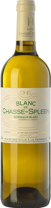 Бесплатная доставка | Белое вино Château Chasse-Spleen Blanc старения A.O.C. Bordeaux Бордо Франция Sémillon, Sauvignon 75 cl