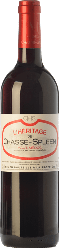 19,95 € | Red wine Château Chasse-Spleen L'Héritage Aged A.O.C. Haut-Médoc Bordeaux France Merlot, Cabernet Sauvignon 75 cl