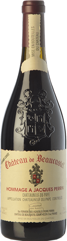 494,95 € Free Shipping | Red wine Château Beaucastel Hommage à Jacques Perrin Crianza A.O.C. Châteauneuf-du-Pape Rhône France Syrah, Grenache, Mourvèdre, Counoise Bottle 75 cl