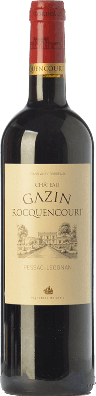 25,95 € | 红酒 Château Gazin Rocquencourt 岁 A.O.C. Pessac-Léognan 波尔多 法国 Merlot, Cabernet Sauvignon 75 cl