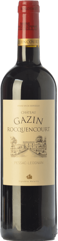 25,95 € Spedizione Gratuita | Vino rosso Château Gazin Rocquencourt Crianza A.O.C. Pessac-Léognan