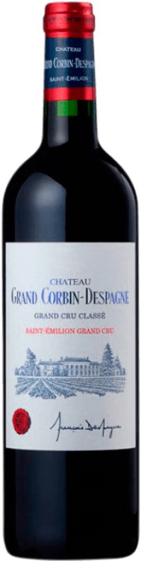 38,95 € | Vino rosso Château Grand Corbin-Despagne Crianza A.O.C. Saint-Émilion Grand Cru bordò Francia Merlot, Cabernet Sauvignon, Cabernet Franc 75 cl