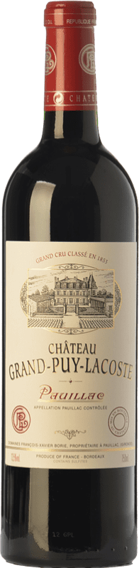 147,95 € | Red wine Château Grand-Puy-Lacoste Aged A.O.C. Pauillac Bordeaux France Merlot, Cabernet Sauvignon Bottle 75 cl