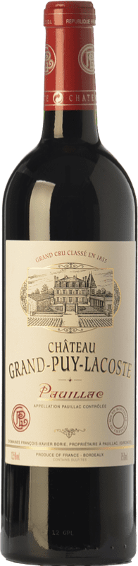 141,95 € | Red wine Château Grand-Puy-Lacoste Crianza A.O.C. Pauillac Bordeaux France Merlot, Cabernet Sauvignon Bottle 75 cl