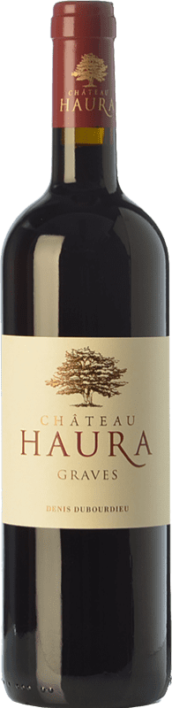 17,95 € Free Shipping | Red wine Château Haura Crianza A.O.C. Graves Bordeaux France Merlot, Cabernet Sauvignon Bottle 75 cl