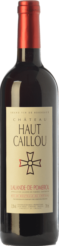 16,95 € | Red wine Château Haut-Caillou Crianza A.O.C. Lalande-de-Pomerol Bordeaux France Merlot, Cabernet Sauvignon, Cabernet Franc Bottle 75 cl