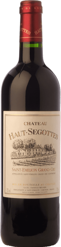 23,95 € | Red wine Château Haut-Segottes Aged A.O.C. Saint-Émilion Grand Cru Bordeaux France Merlot, Cabernet Franc Bottle 75 cl