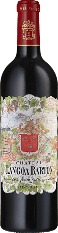 Envío gratis | Vino tinto Château Langoa Barton Crianza A.O.C. Saint-Julien Burdeos Francia Merlot, Cabernet Sauvignon, Cabernet Franc 75 cl