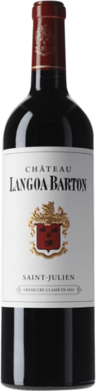 Free Shipping | Red Wine Château Langoa Barton Crianza — Aged A.O.C. Saint-Julien Bordeaux France Merlot, Cabernet Sauvignon, Cabernet Franc 75 cl