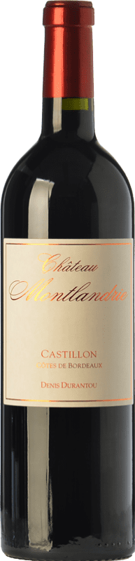 32,95 € Free Shipping | Red wine Château Montlandrie A.O.C. Côtes de Castillon Bordeaux France Merlot, Cabernet Franc Bottle 75 cl