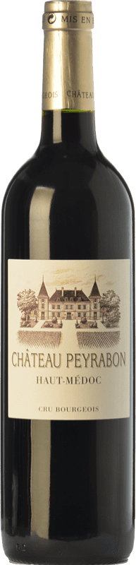 Бесплатная доставка | Красное вино Château Peyrabon Crianza — Крианса A.O.C. Haut-Médoc Бордо Франция Merlot — Мерло, Cabernet Sauvignon — Каберне Совиньон, Cabernet Franc — Каберне Фран, Petit Verdot 75 cl