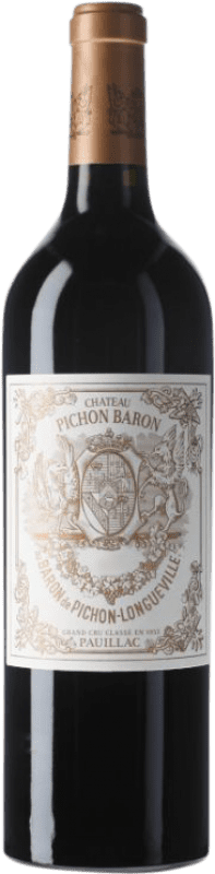 184,95 € | Red wine Château Pichon Baron Pichon-Longueville Crianza A.O.C. Pauillac Bordeaux France Merlot, Cabernet Sauvignon, Cabernet Franc Bottle 75 cl