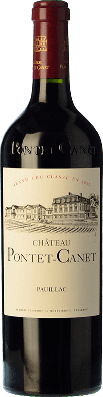 Envio grátis | Vinho tinto Château Pontet-Canet Crianza A.O.C. Pauillac Bordeaux França Merlot, Cabernet Sauvignon, Cabernet Franc Biológico 75 cl