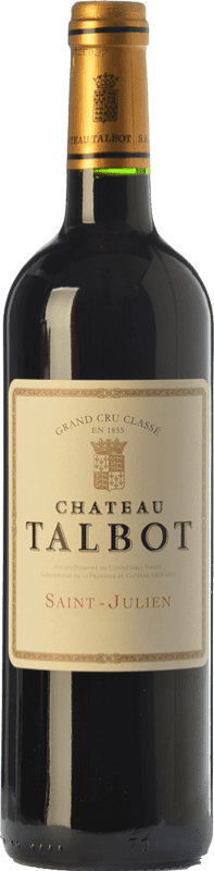 71,95 € | Vino tinto Château Talbot Crianza A.O.C. Saint-Julien Burdeos Francia Merlot, Cabernet Sauvignon, Petit Verdot 75 cl