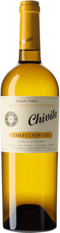 33,95 € Free Shipping | White wine Chivite Colección 125 Crianza D.O. Navarra Navarre Spain Chardonnay Bottle 75 cl