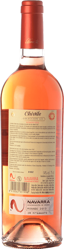 29,95 € Free Shipping | Rosé wine Chivite Colección 125 D.O. Navarra Navarre Spain Tempranillo, Grenache Bottle 75 cl